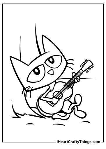 Pete The Cat Coloring Pages free printable