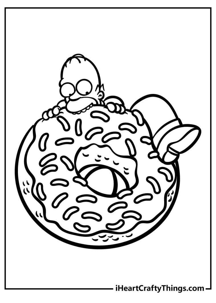 Simpsons Coloring Pages 100 Free Printables 