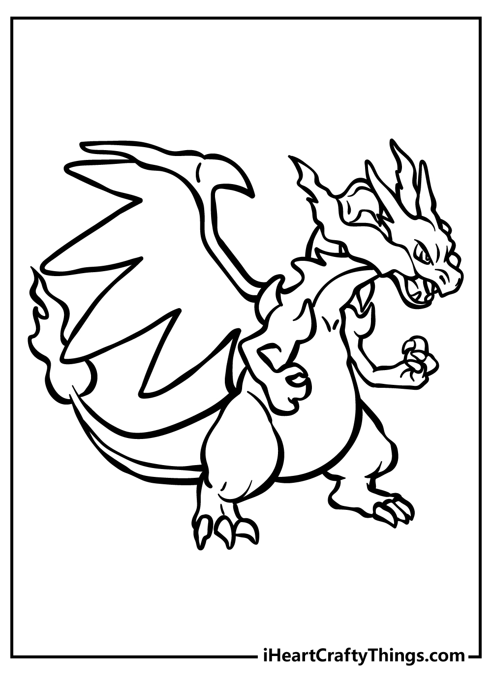 10 Mega Pokemon Coloring Page for Creative Kids