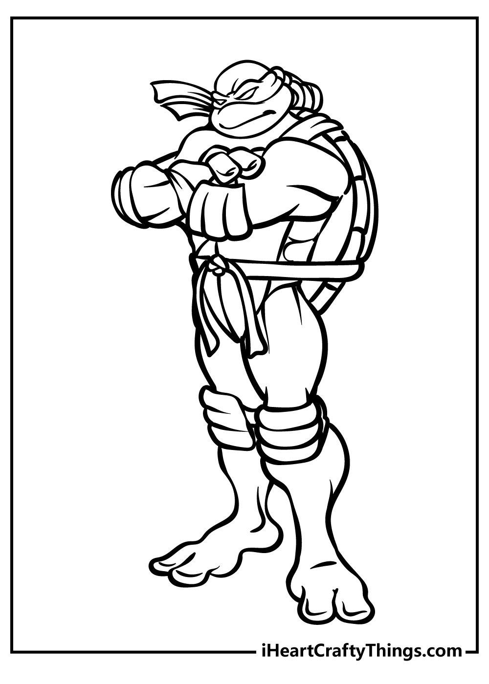 Ninja Turtles Coloring Book for kids free printable