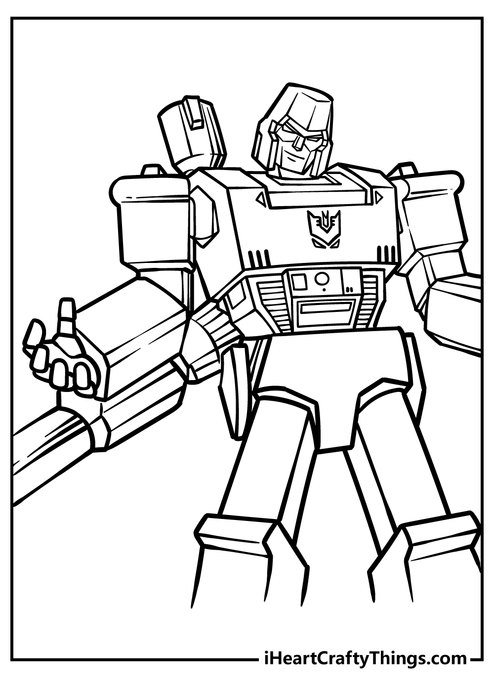 Transformers Coloring Book for kids free printable