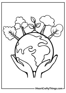 Earth Coloring Pages (100% Free Printables)