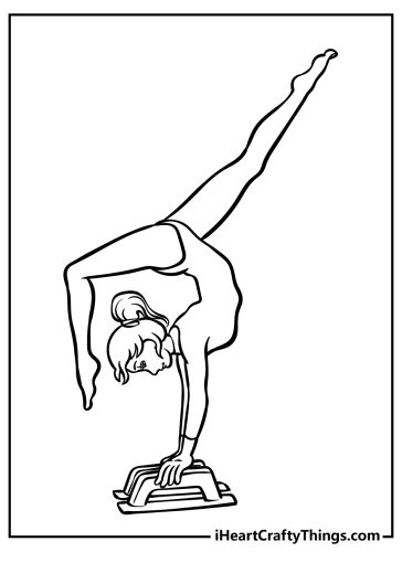 Gymnastics Coloring Pages free printable