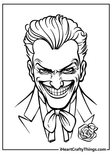 Joker Coloring Pages (100% Free Printables)