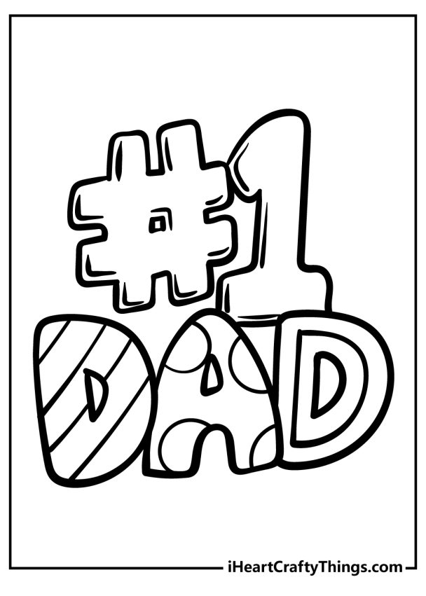Father’s Day Coloring Pages 2024 (100% Free Printables)