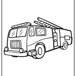 Fire Truck Coloring Pages free printable
