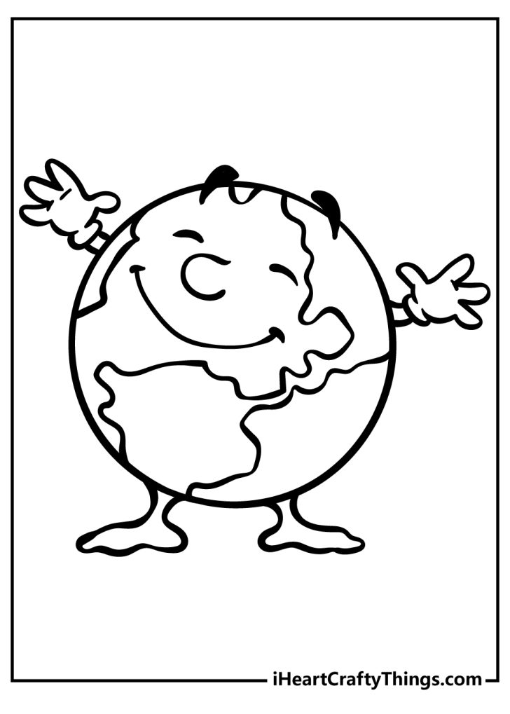 Earth Coloring Pages (100% Free Printables)