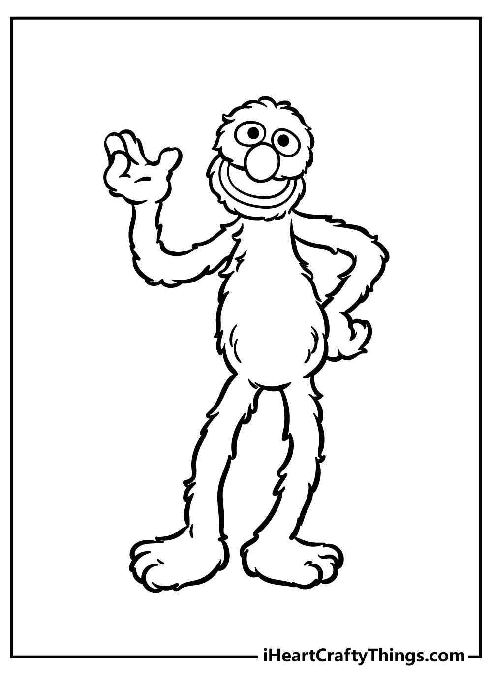 sesame street character coloring pages