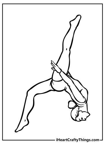 Gymnastics Coloring Pages (100% Free Printables)