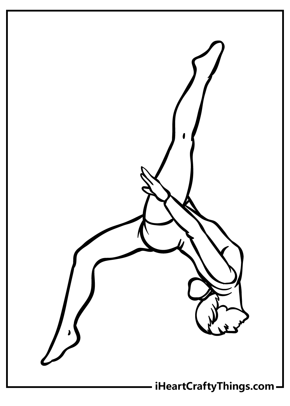 Gymnastics Coloring Pages for preschoolers free printable
