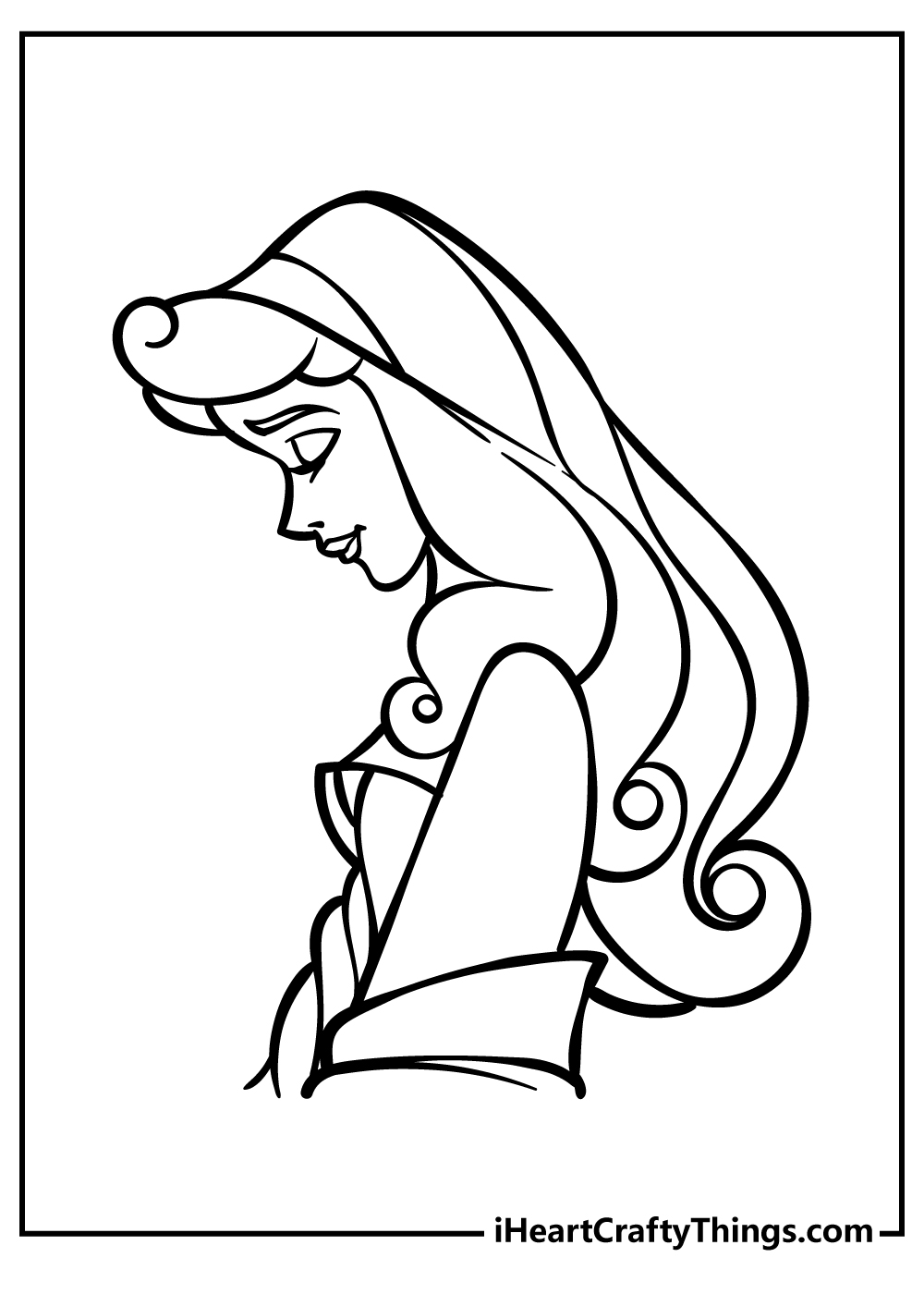 Sleeping Beauty Coloring Pages for preschoolers free printable