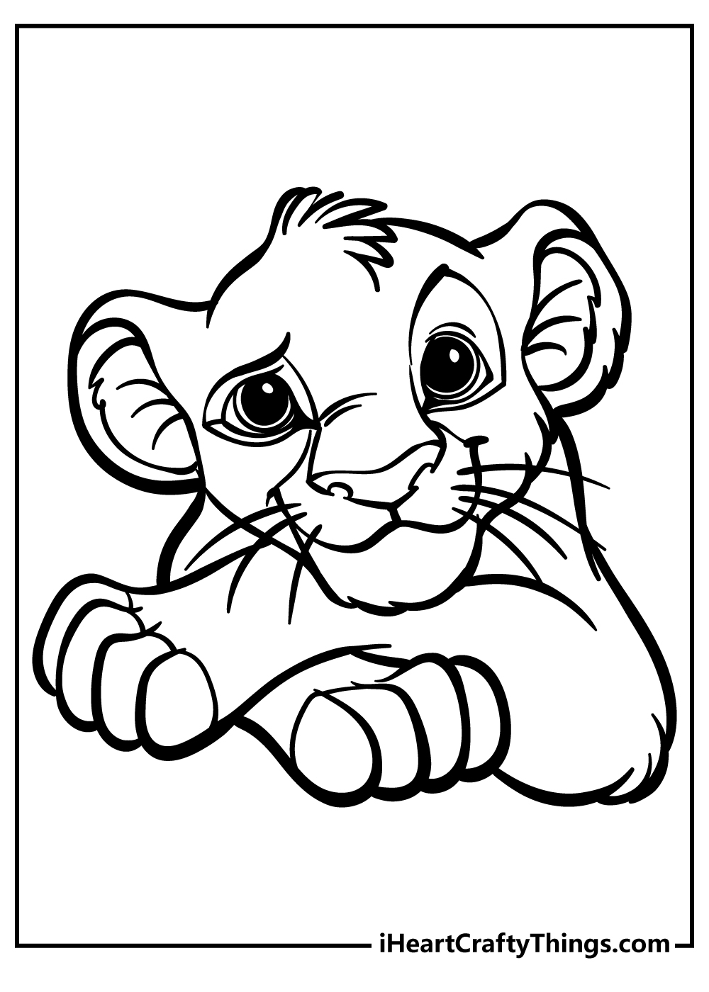 the lion king coloring page