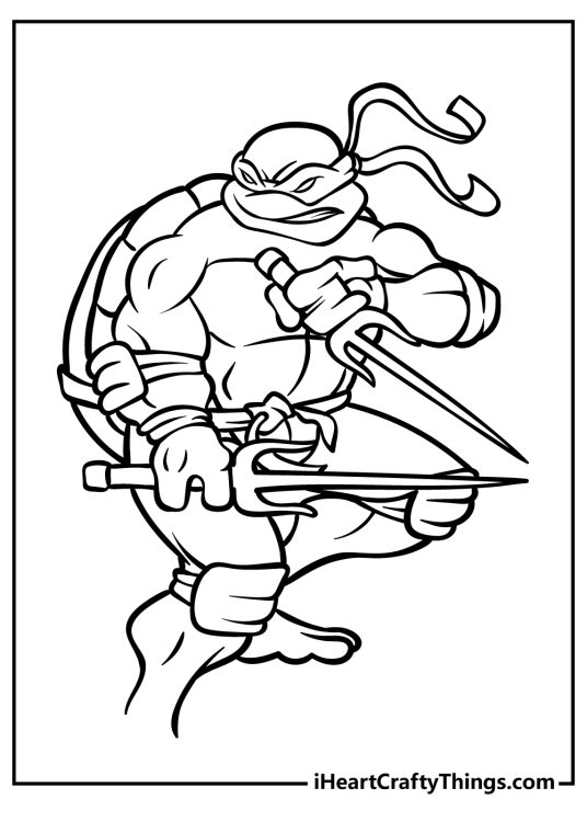 Ninja Turtles Coloring Pages (100% Free Printables)