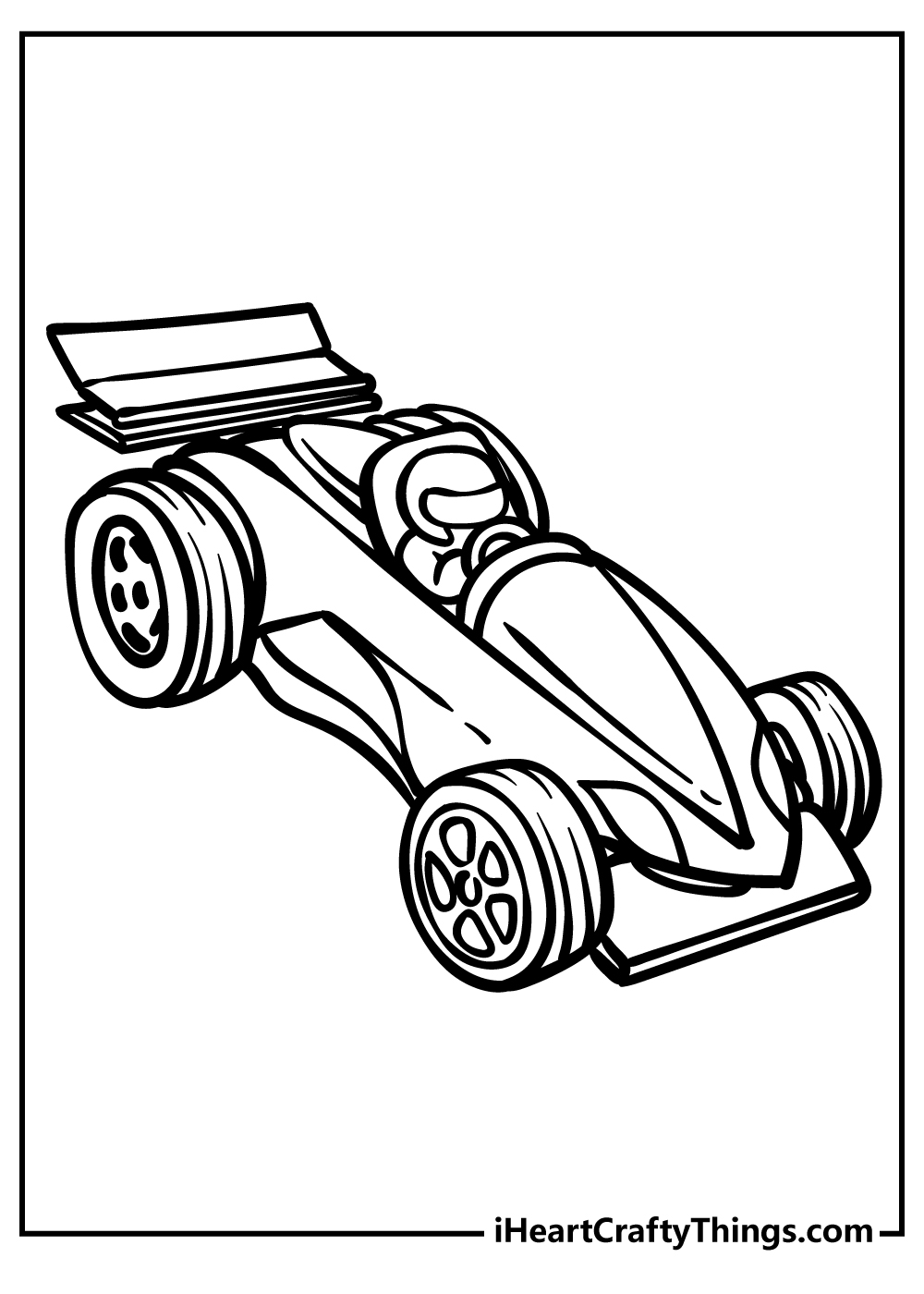 Race Car Coloring Book for adults free download