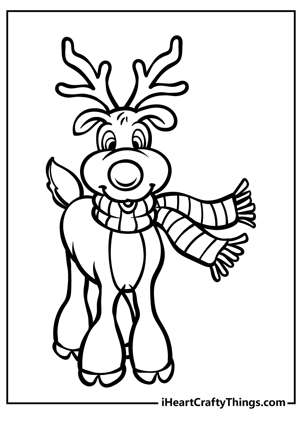 Rudolph Coloring Book for adults free download