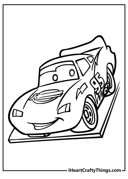 Lightning McQueen Coloring Pages (100% Free Printables)