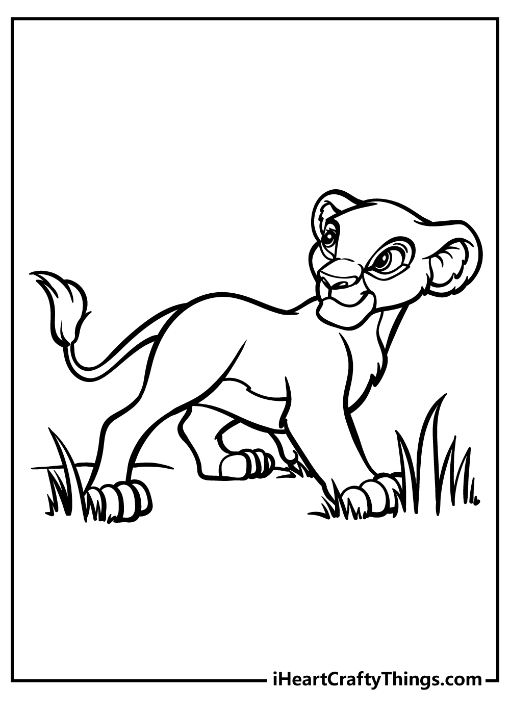 Lion King Coloring Original Sheet for children free download