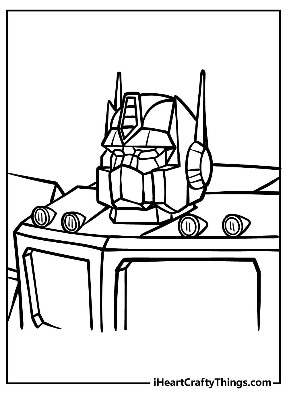 Transformers Coloring Original Sheet for children free download