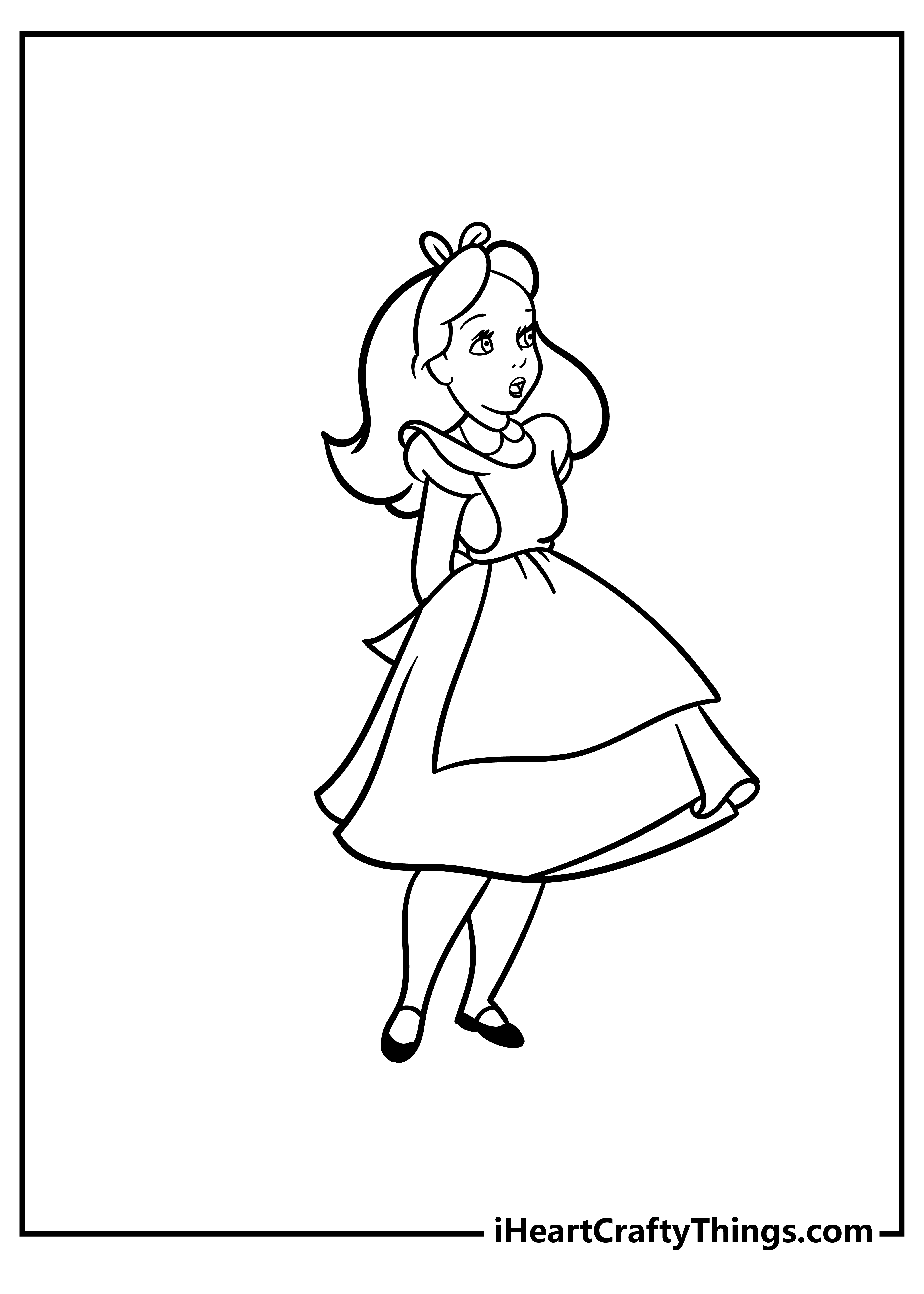 Alice In Wonderland Coloring Pages for adults free printable