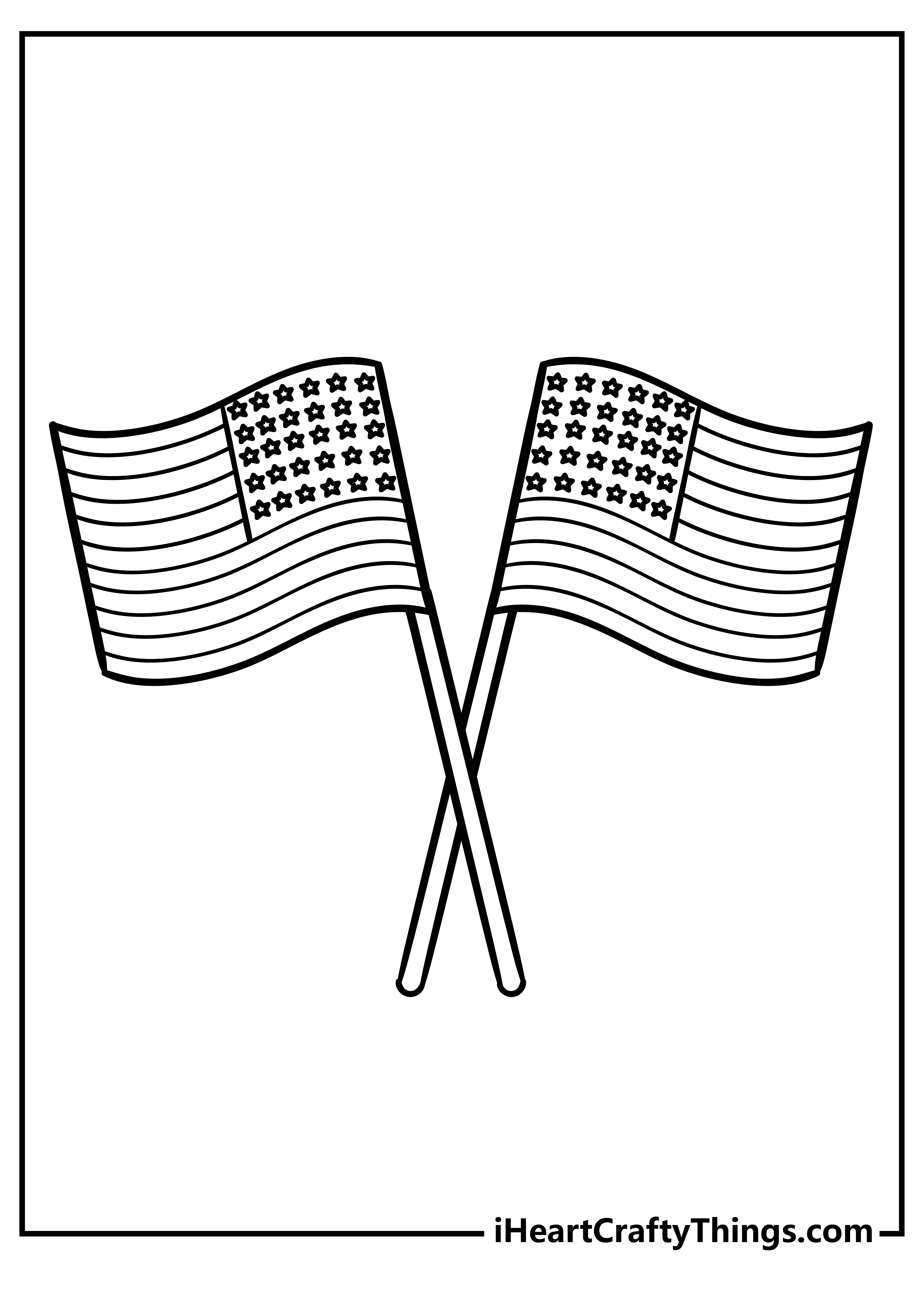 American Flag Coloring Pages for adults free printable