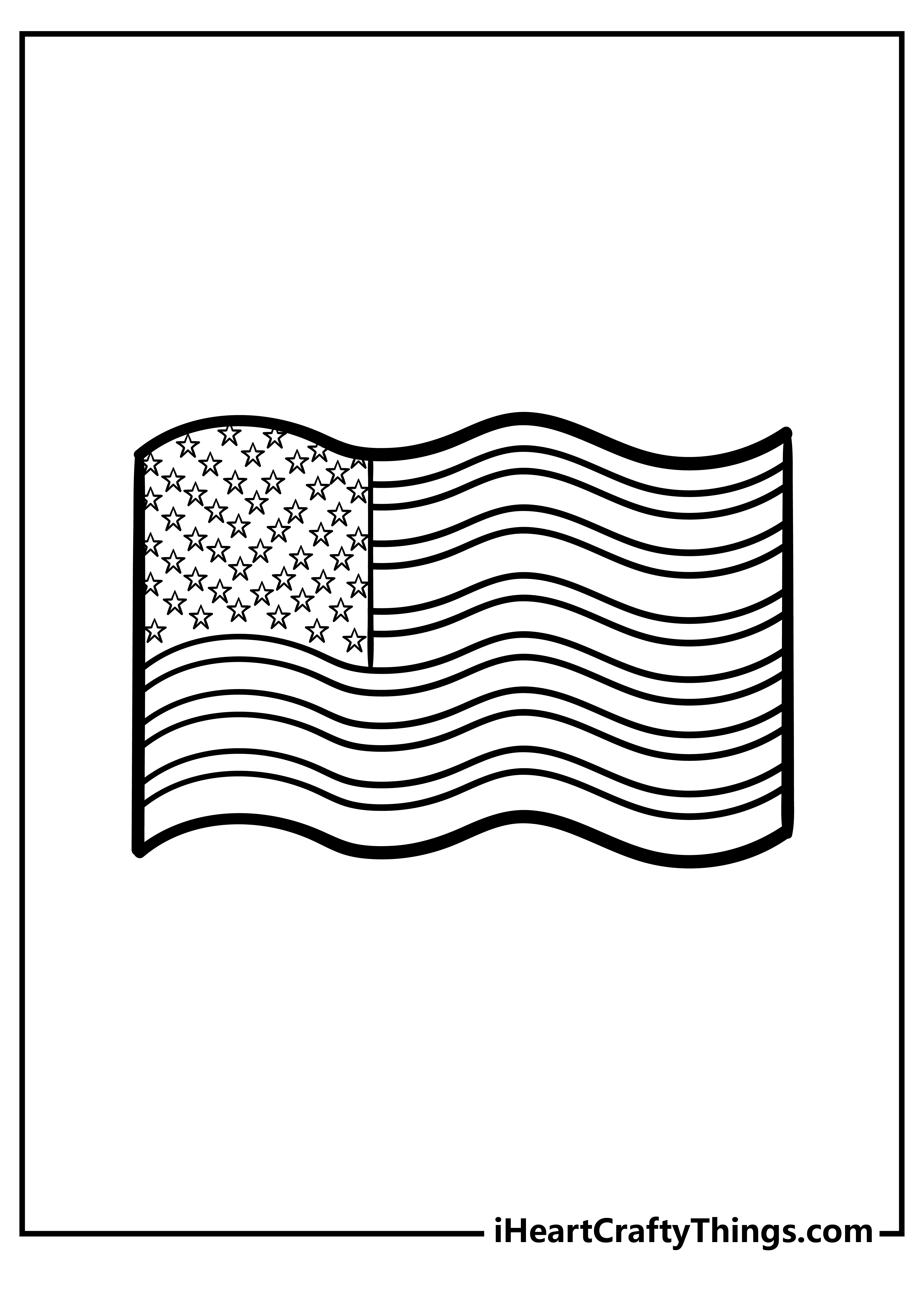 free printable united states flag coloring pages