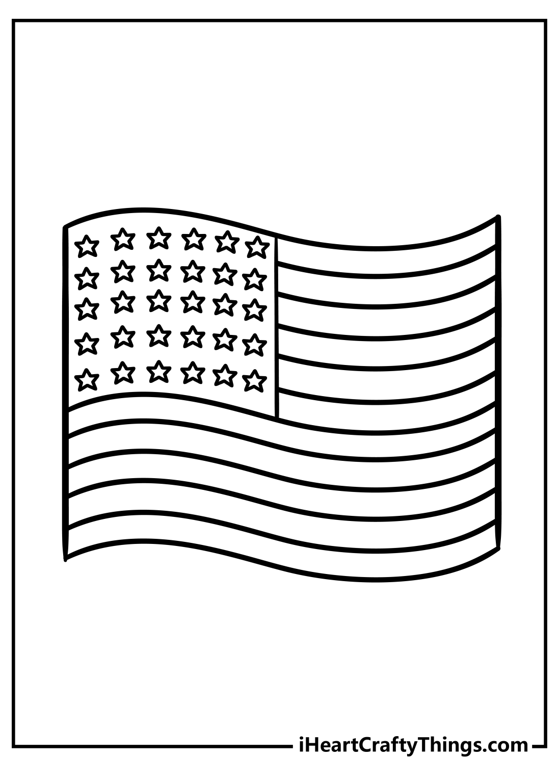 American Flag Coloring Pages (100% Free Printables)