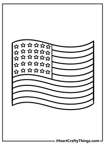 American Flag Coloring Pages (100% Free Printables)