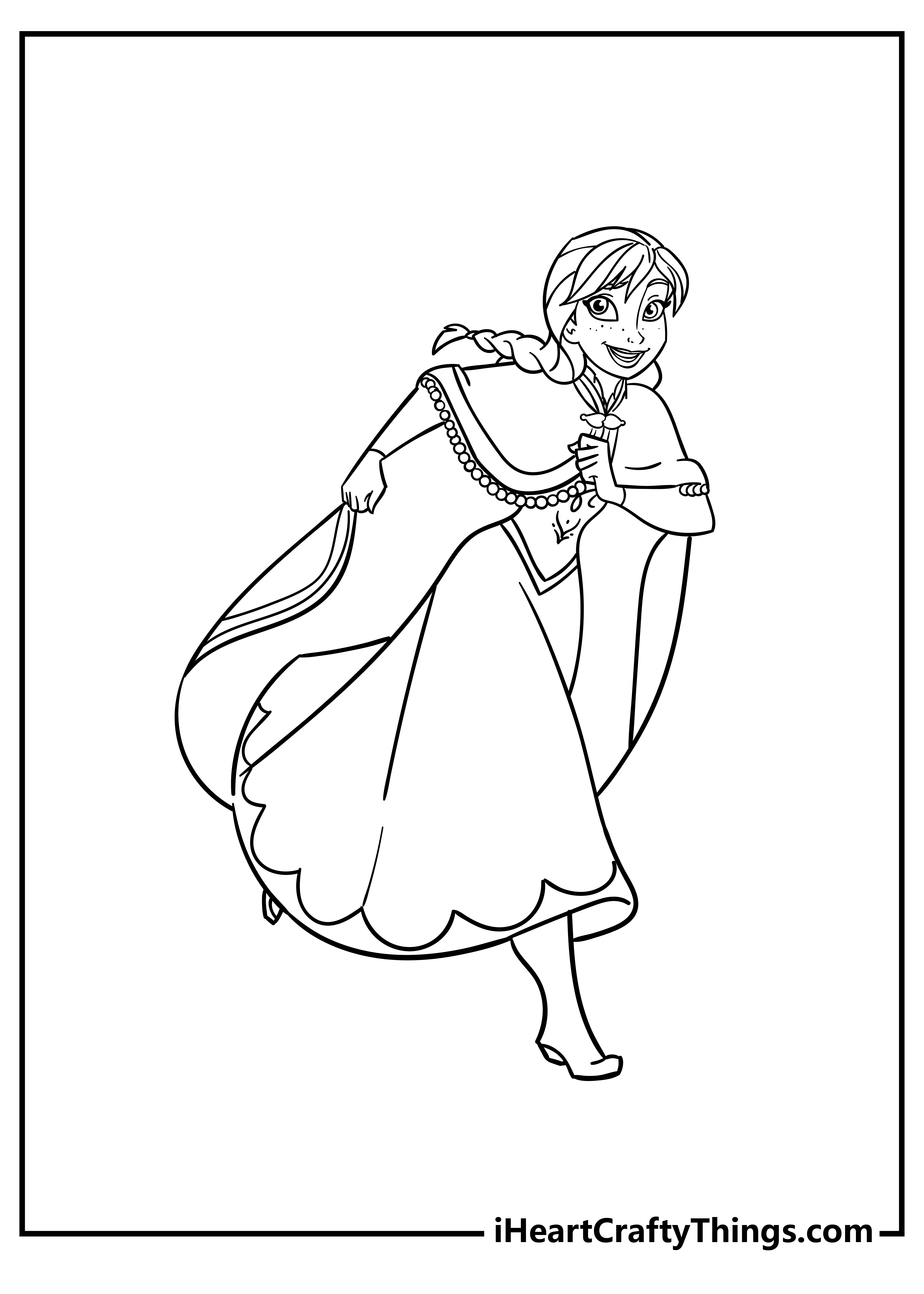 Anna Coloring Pages free pdf download