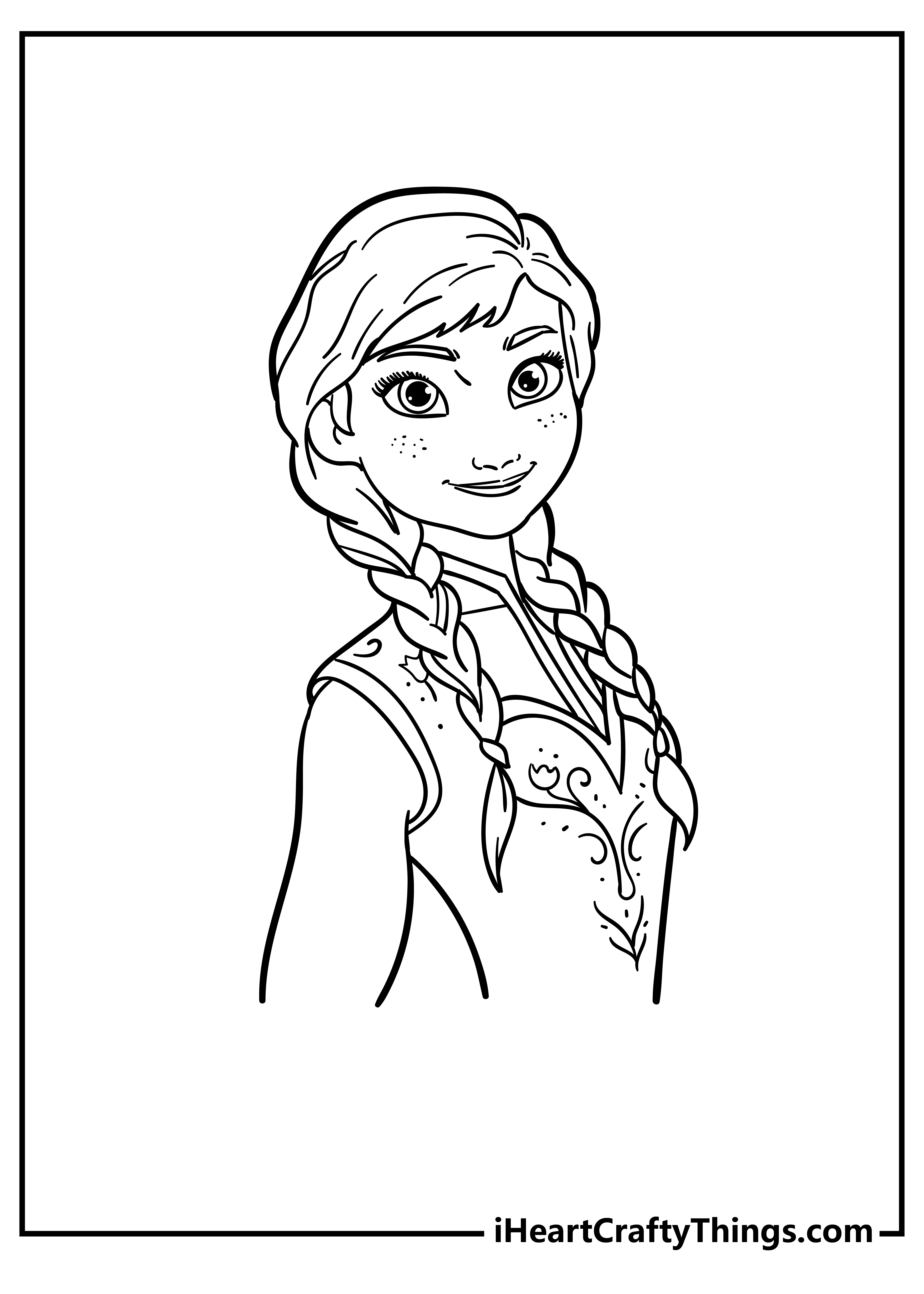 Anna Coloring Book free printable