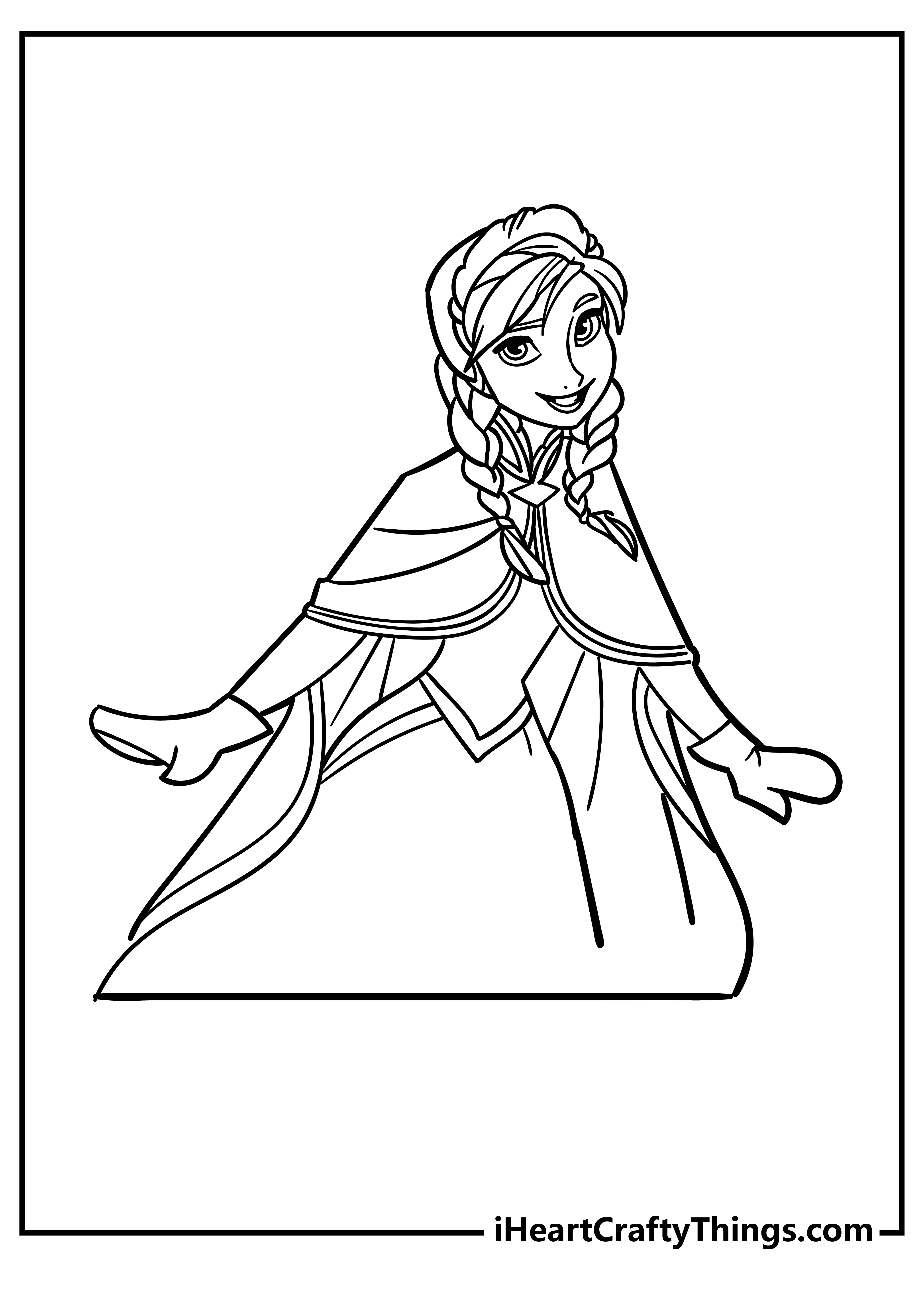 Anna Coloring Sheet for children free download