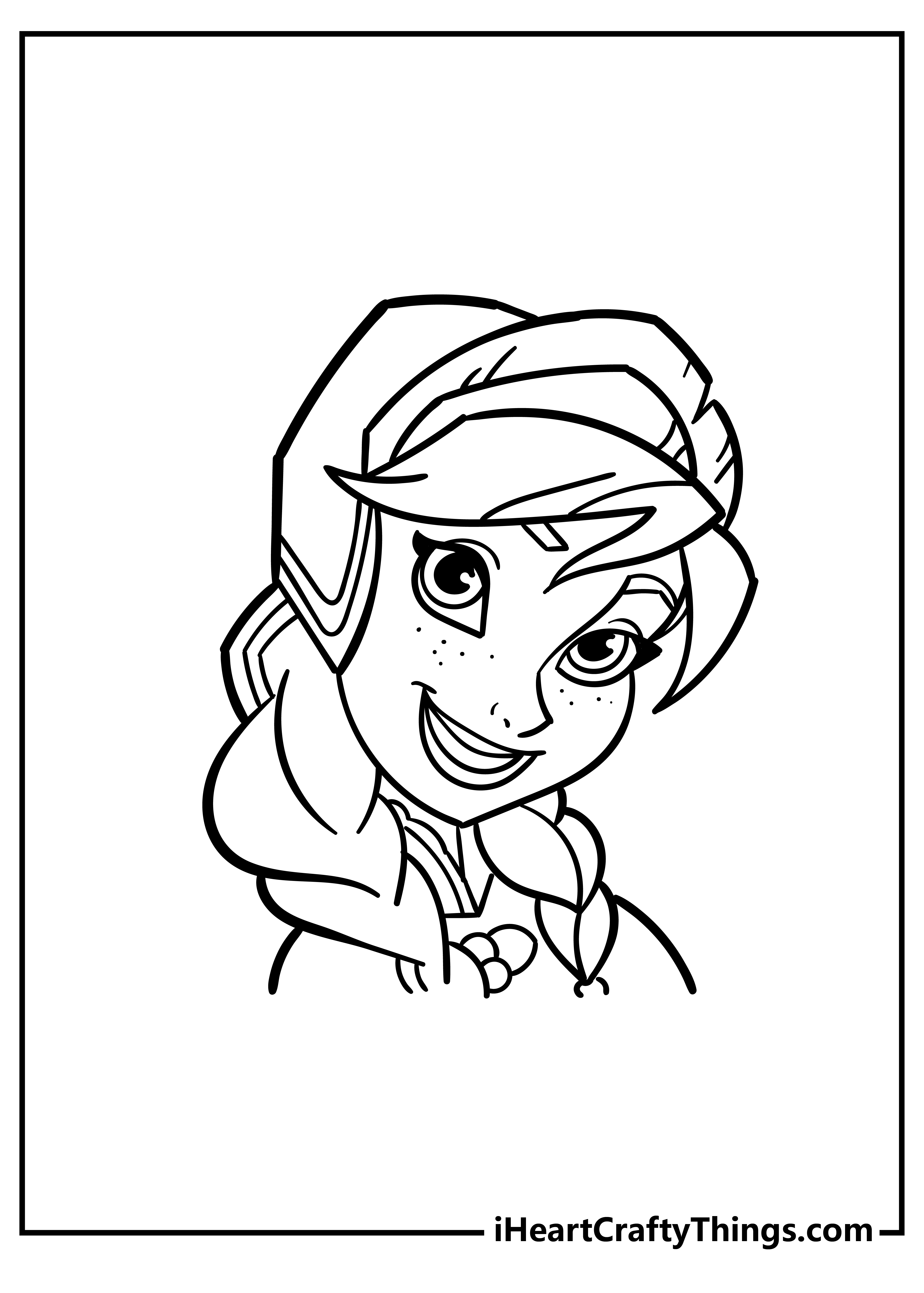 Anna Coloring Pages for adults free printable