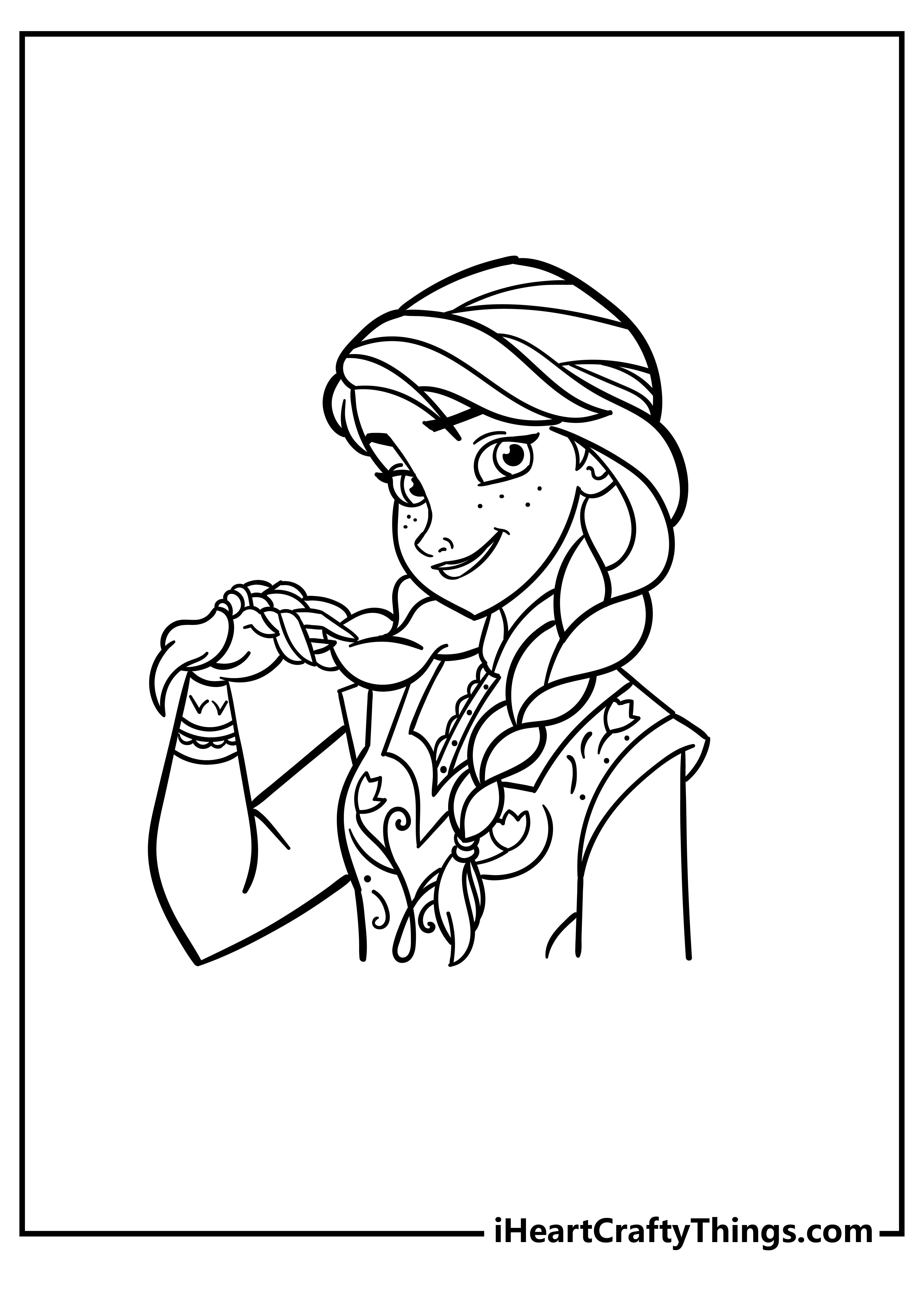 Anna Coloring Pages free pdf download