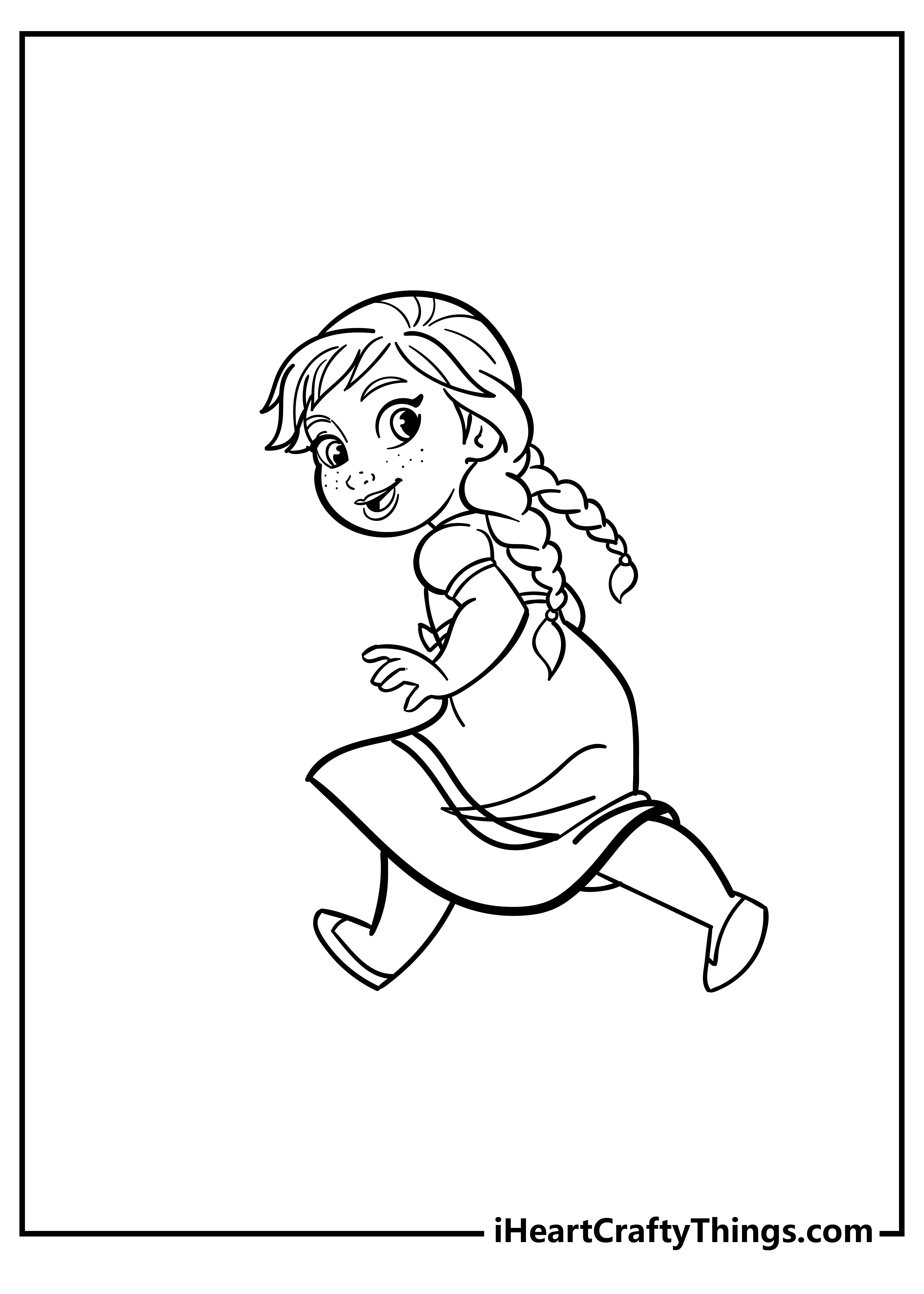 Baby Anna Coloring Page Baby Anna Coloring Page