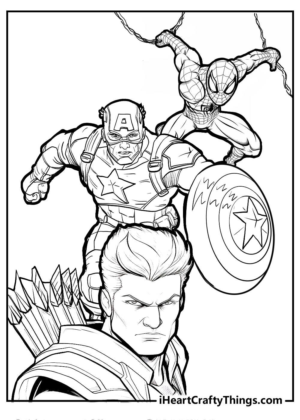 avengers movie drawing