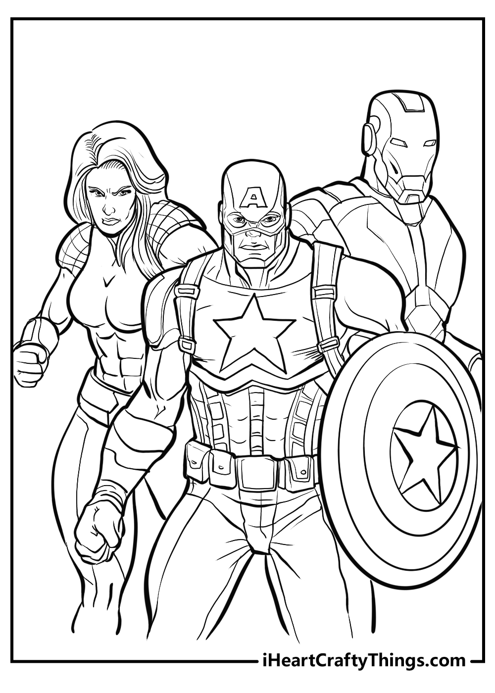 avengers coloring pages for kids