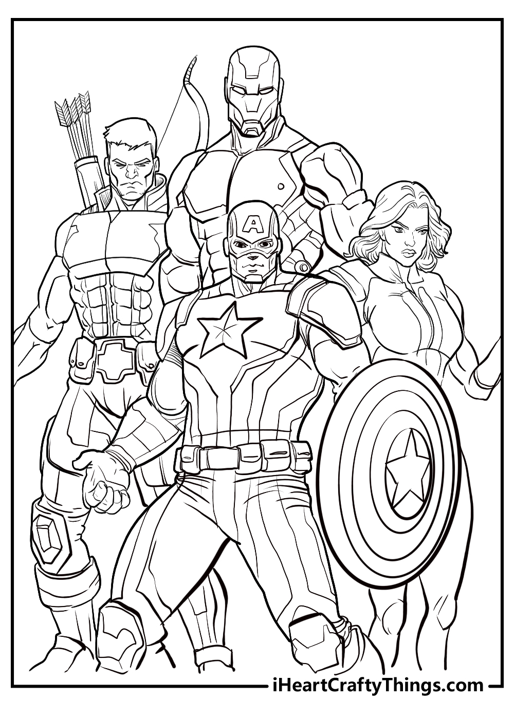 avengers movie drawing