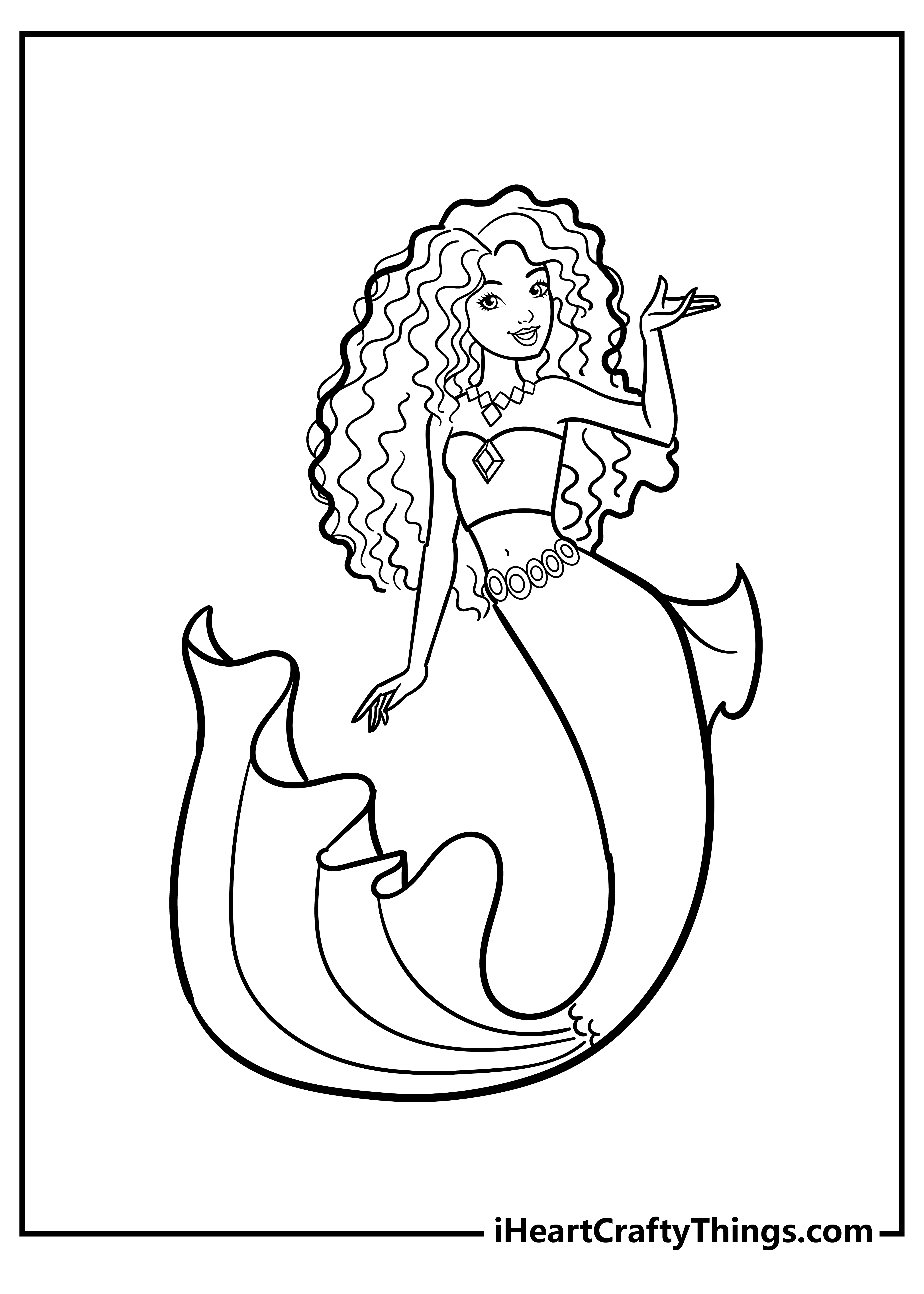 free barbie mermaidia coloring pages