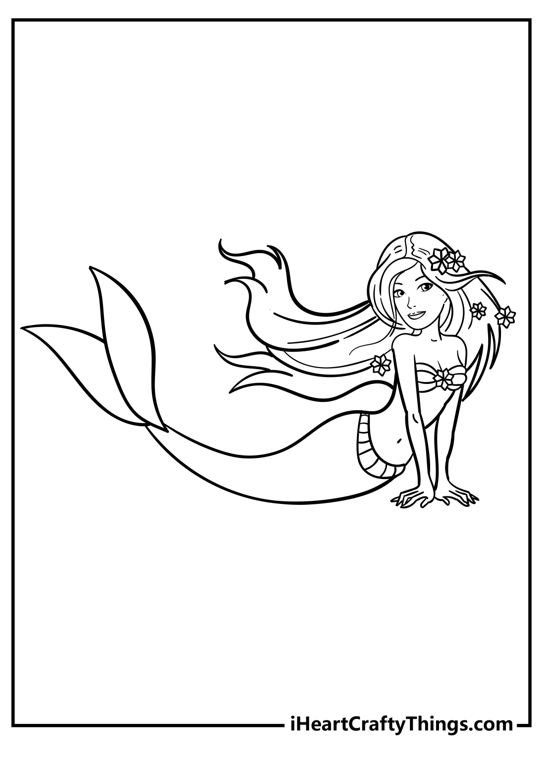 Barbie Mermaid Coloring Pages (100% Free Printables)