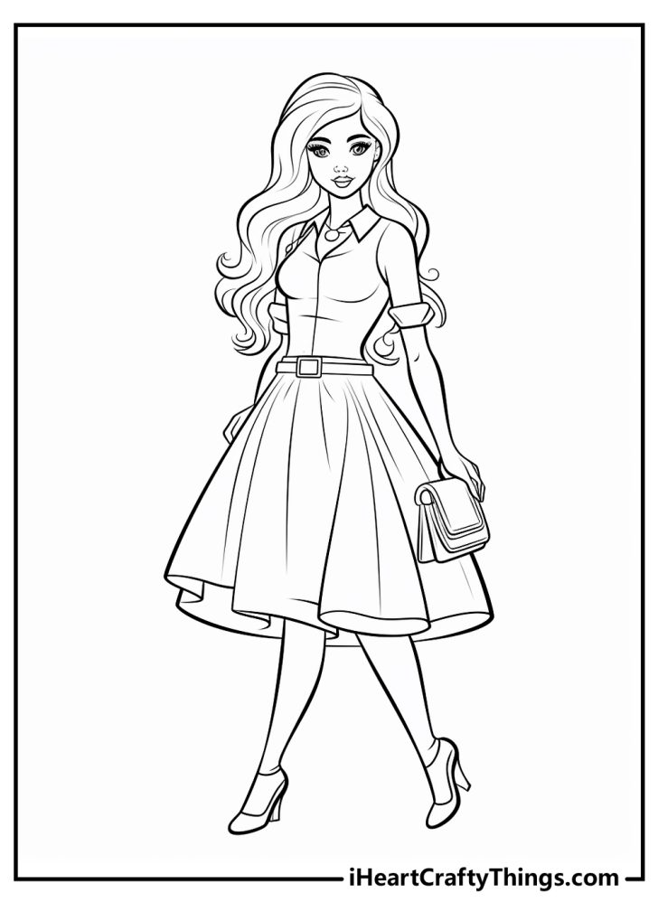 Barbie Coloring Pages (100% Free Printables)