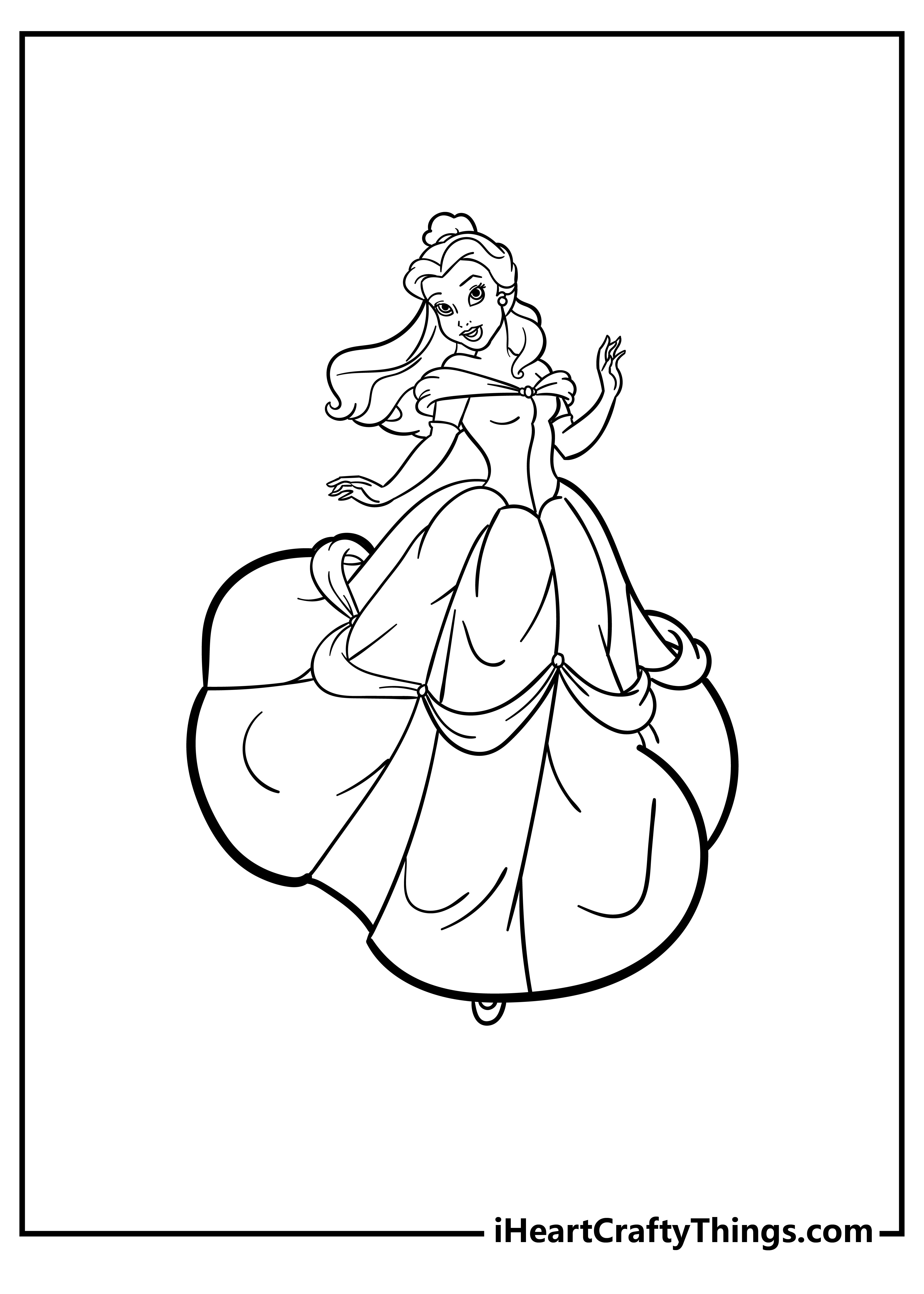Beauty and the Beast Coloring Pages free pdf download