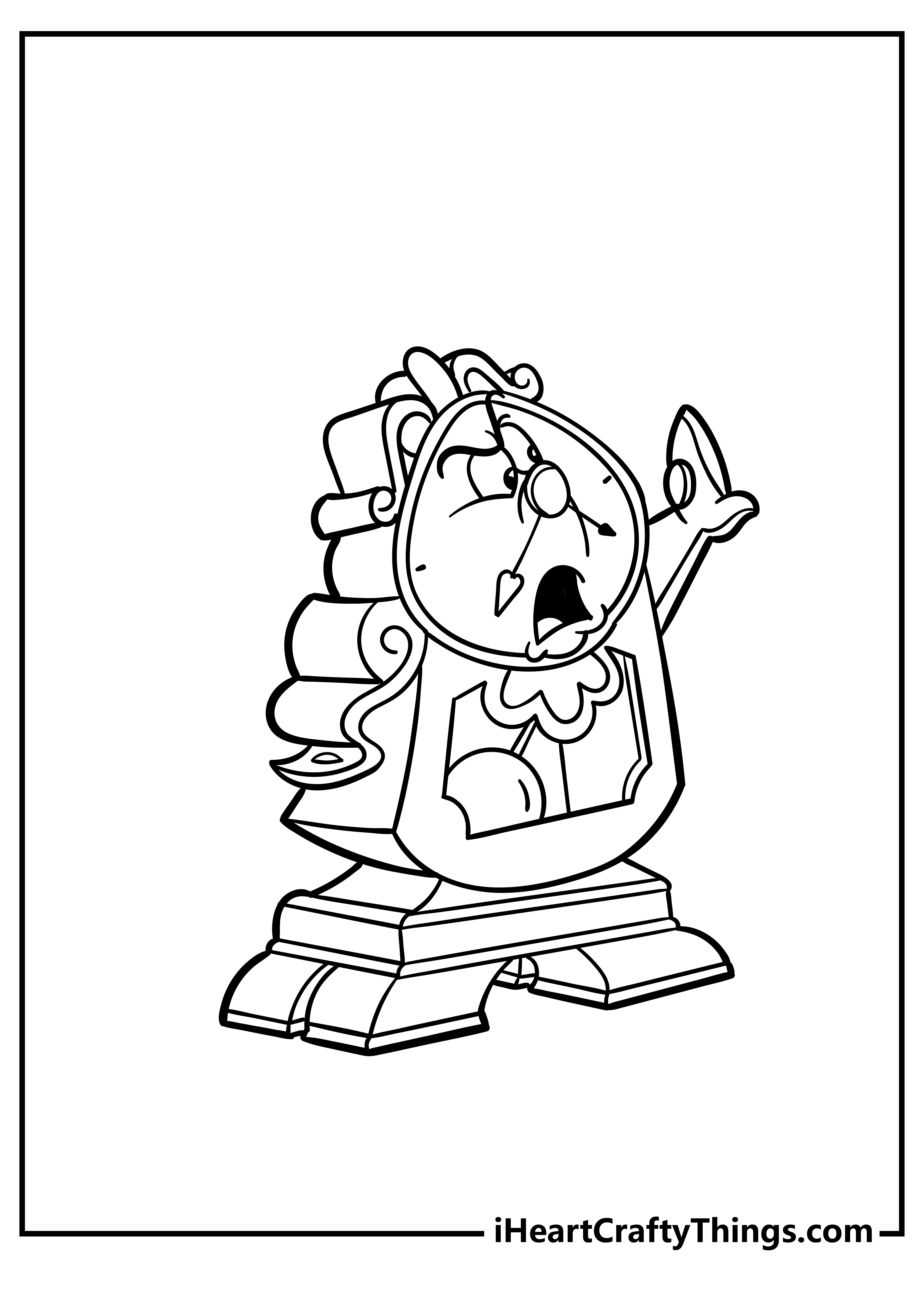 Beauty and the Beast Coloring Book free printable