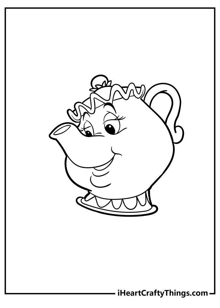Beauty And The Beast Coloring Pages (20 Free Printables)