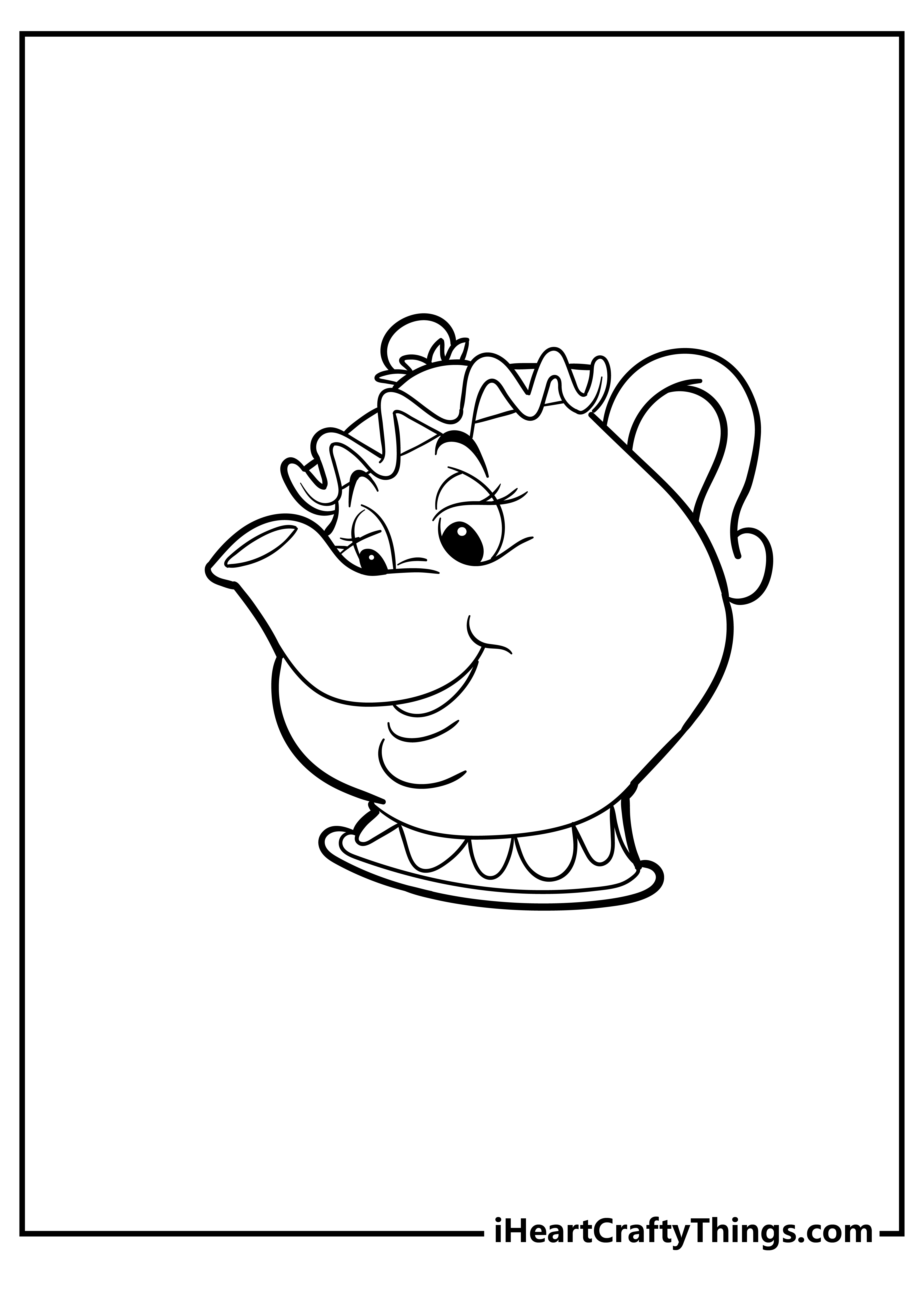 Beauty and the Beast Coloring Pages for adults free printable