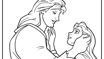Beauty and the Beast Coloring Pages free printable