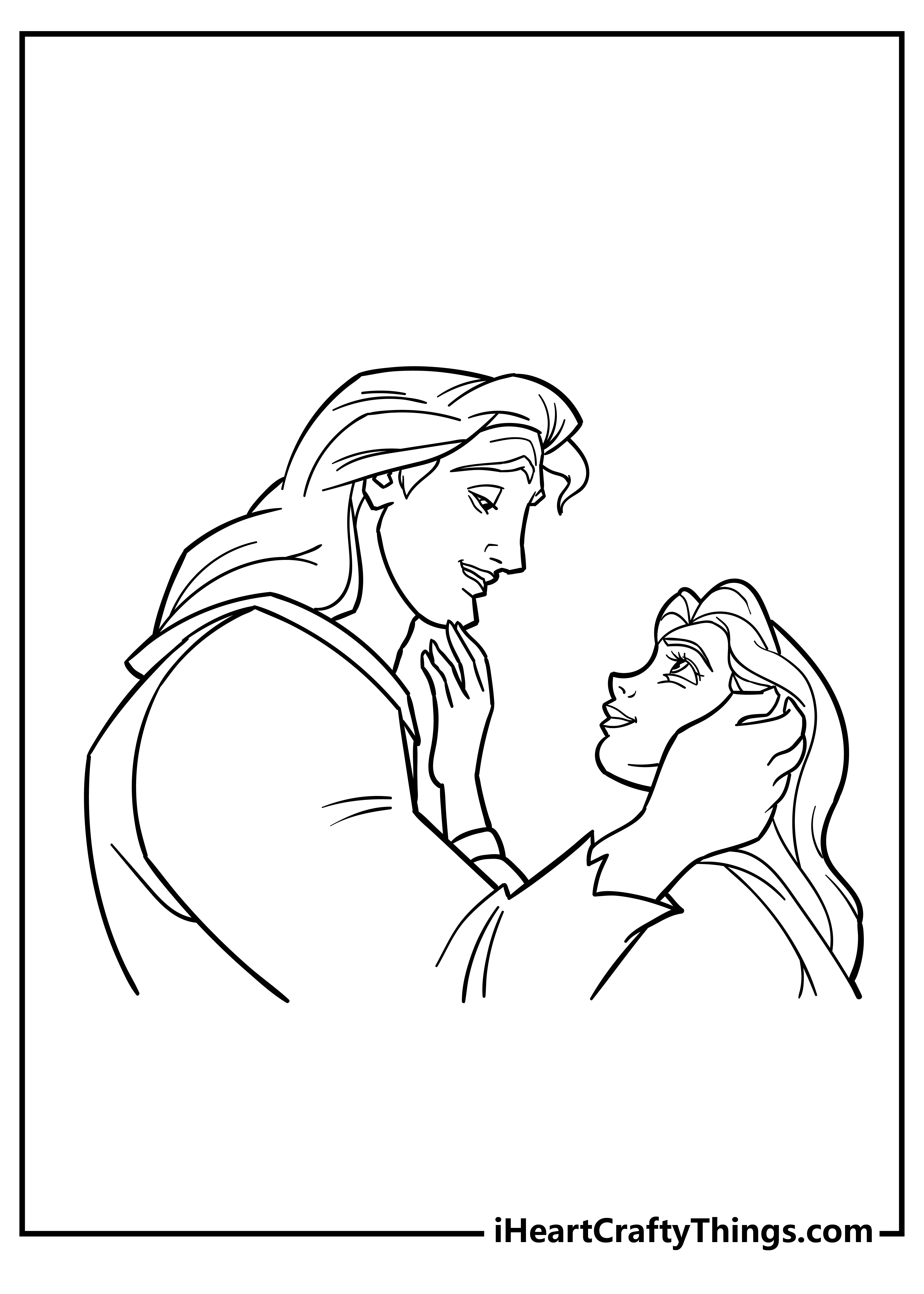 Beauty and the Beast Coloring Pages free pdf download