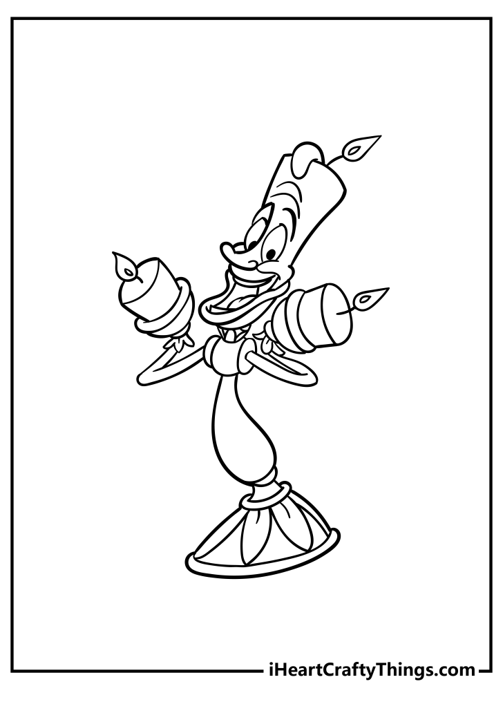 Beauty And The Beast Coloring Pages (100% Free Printables)