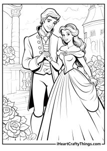 Beauty And The Beast Coloring Pages (100% Free Printables)