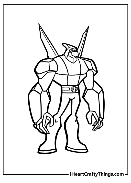 Printable Ben 10 Coloring Pages (Updated 2023)