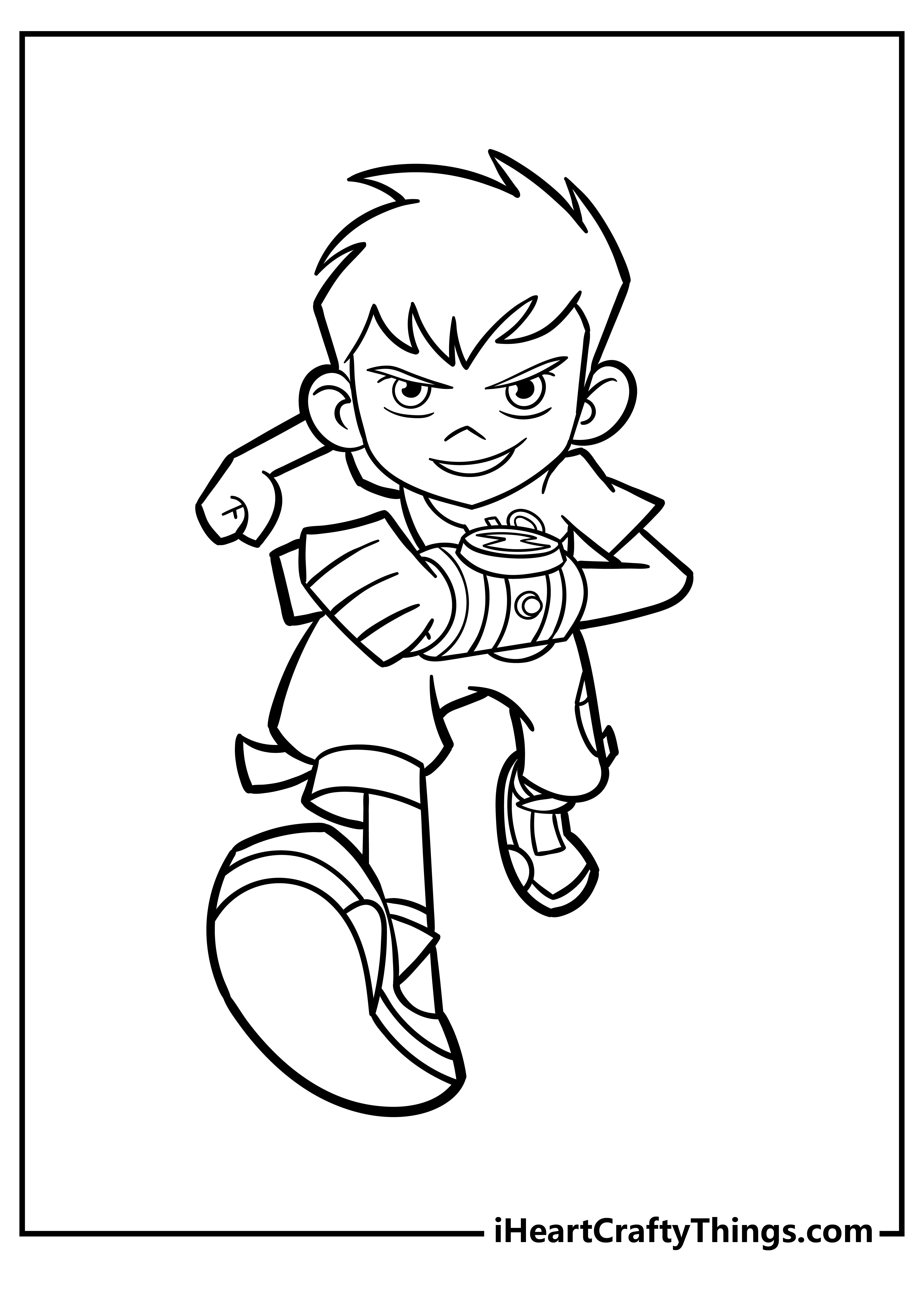 ultimate heatblast coloring pages