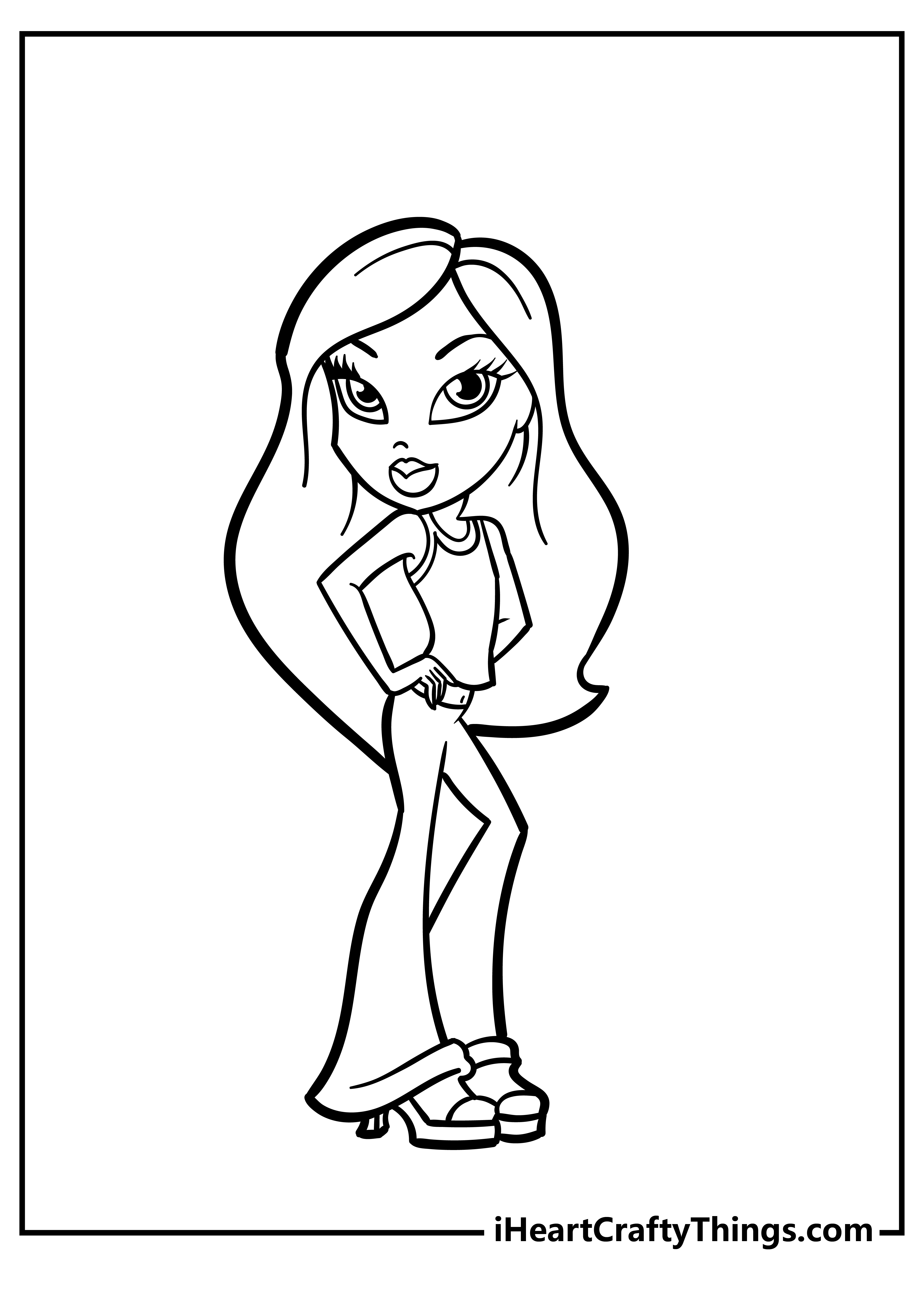 Bratz Coloring Pages Yasmin And Her Petals